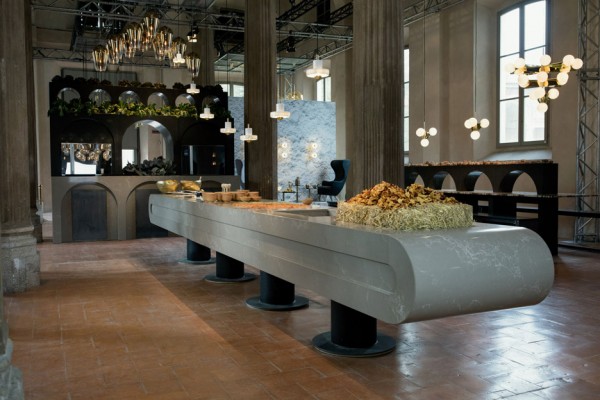 The Restaurant by Caesarstone and Tom Dixon in Milan design week 2016