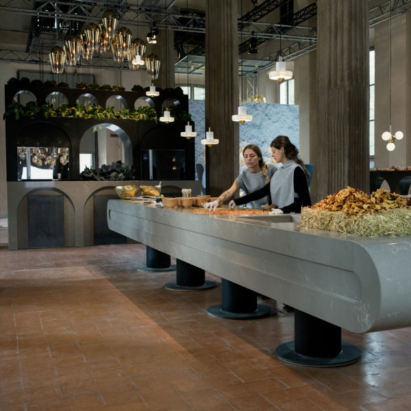 The Restaurant by Caesarstone and Tom Dixon in Milan design week 2016