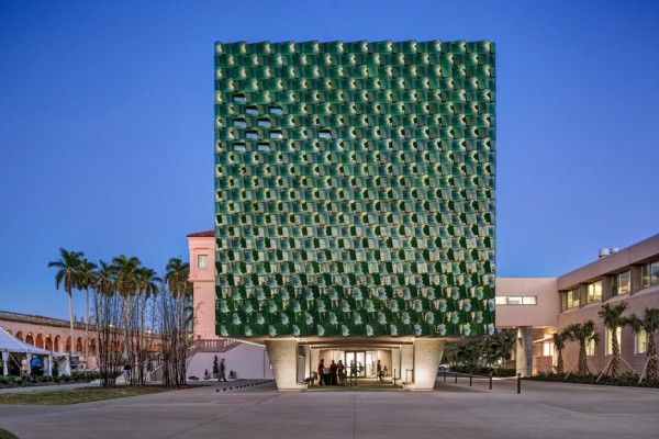 Ringling Asian Arts Centre museum architecture with terracotta tiles, Florida, USA