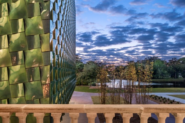 Ringling Asian Arts Centre museum architecture with terracotta tiles, Florida, USA