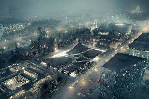 Opposition to BIG Bjarke Ingels masterplan for Smithsonian Institute in Washington DC, USA