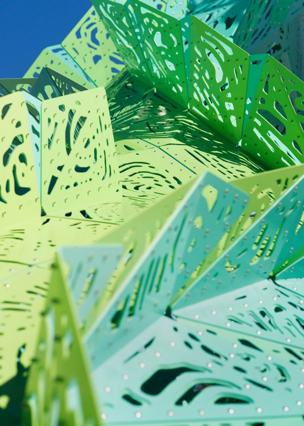 Spineway by Marc Fornes and theverymany public architecture in San Antonia, Texas, USA