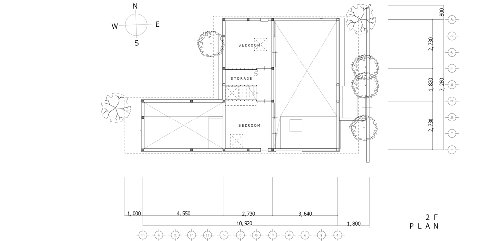T-intersection Fence House by Hitotomori