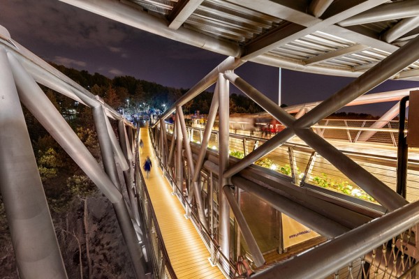 Tabiat Bridge by Diba Tensile Architecture in Tehran, Iran