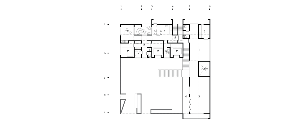 Plan of The Ground Wall in Gimhae, South Korea by FHHH Friends Architects