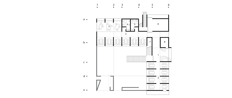 Plan of The Ground Wall in Gimhae, South Korea by FHHH Friends Architects