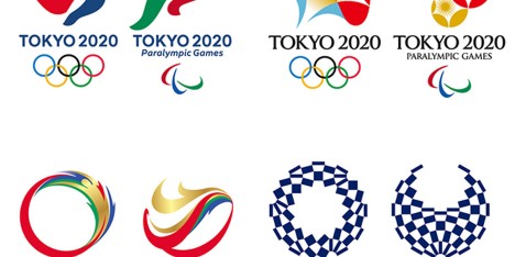 Shortlisted logo graphic designs for Tokyo 2020 olympics in Japan