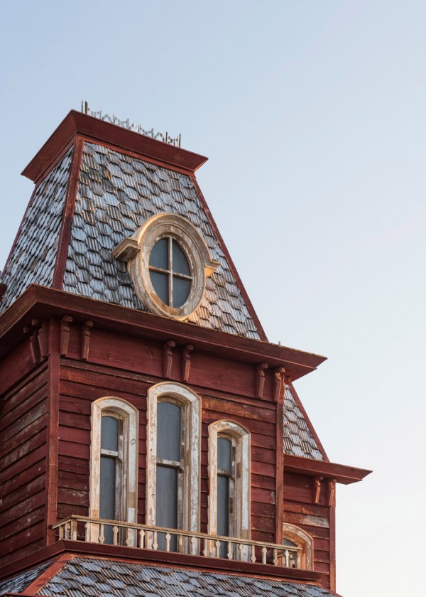Transitional Object (PsychoBarn) by Cornelia Parker for Metropolitan Museum of Art Met roof garden installation in New York, USA