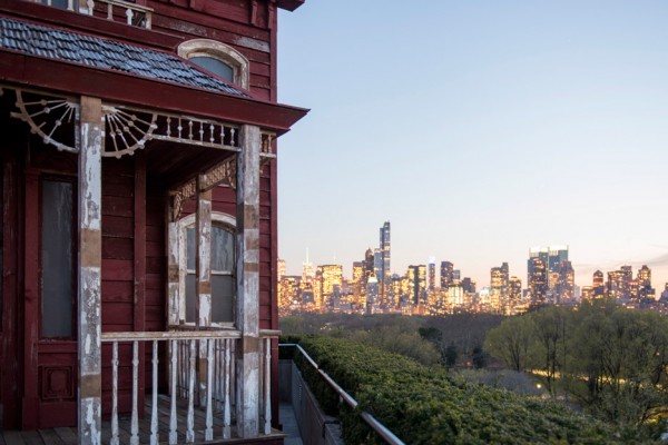 Transitional Object (PsychoBarn) by Cornelia Parker for Metropolitan Museum of Art Met roof garden installation in New York, USA