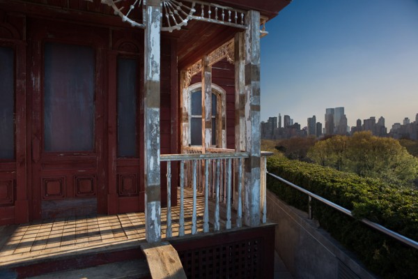 Transitional Object (PsychoBarn) by Cornelia Parker for Metropolitan Museum of Art Met roof garden installation in New York, USA
