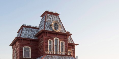 Transitional Object (PsychoBarn) by Cornelia Parker for Metropolitan Museum of Art Met roof garden installation in New York, USA