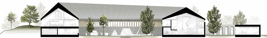 Section BB Viking Age Museum in Oslo Norway by AART cultural architecture news