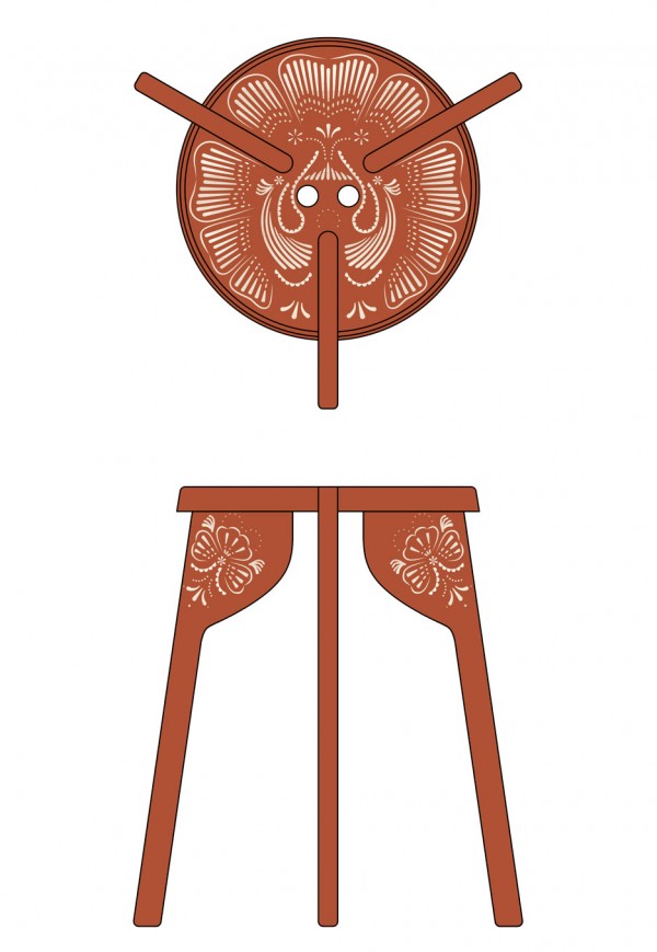 Stool by Wingårdhs for Zanat wood furniture design crafts