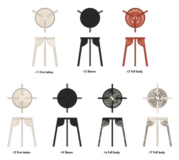 Stool by Wingårdhs for Zanat wood furniture design crafts