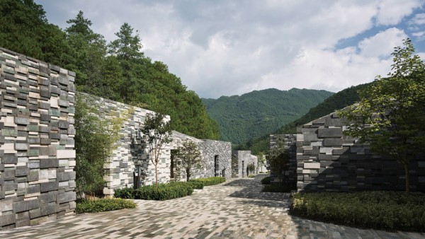 Yunfeng Spa Resort by Kengo Kuma Architects in Yunnan Province China