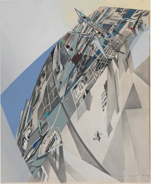 The World (89 Degrees), 1984 by Zaha Hadid, from the Alvin Boyarsky Archive