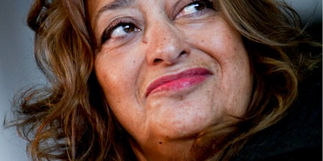 Zaha Hadid portrait by Simone Cecchetti