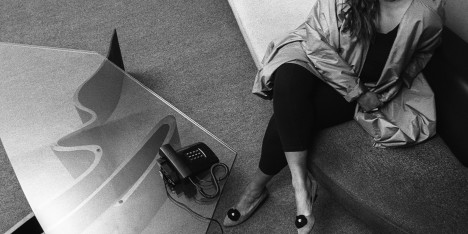 Zaha Hadid in her London office circa 1985