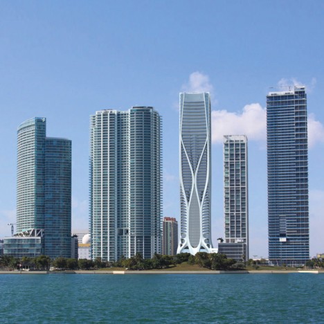 1000 Museum residential tower by Zaha Hadid in Miami, Florida, USA