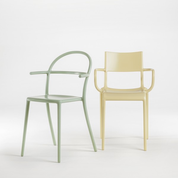 Generic chairs A and C by Starck for Kartell