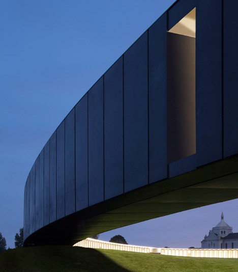 The Ring of Remembrance, International WWI Memorial of Notre-Dame-de-Lorette, Ablain-Saint-Nazaire, France, by Agence d'architecture Philippe Prost