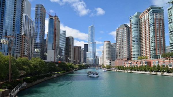 Aerial cable car in Chicago by Marks Barfield architects