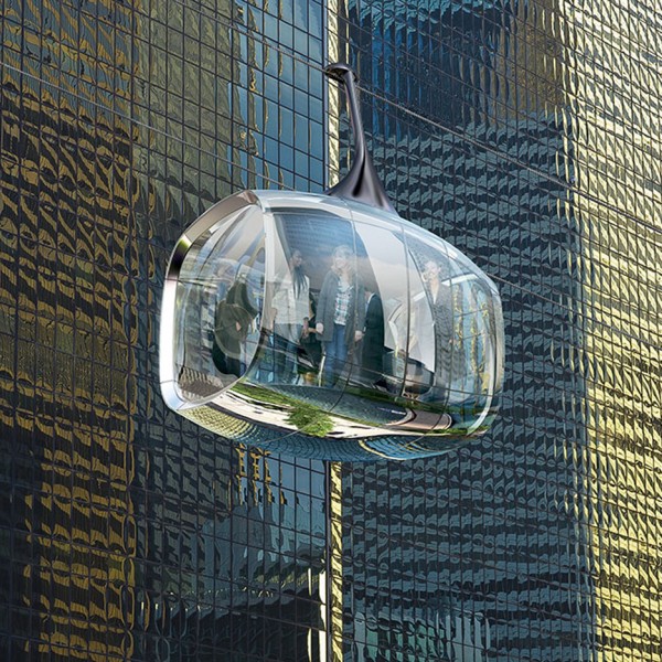 Aerial cable car in Chicago by Marks Barfield architects