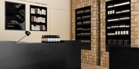 Norman Kelley uses reclaimed bricks for Aesop Bucktown in Chicago