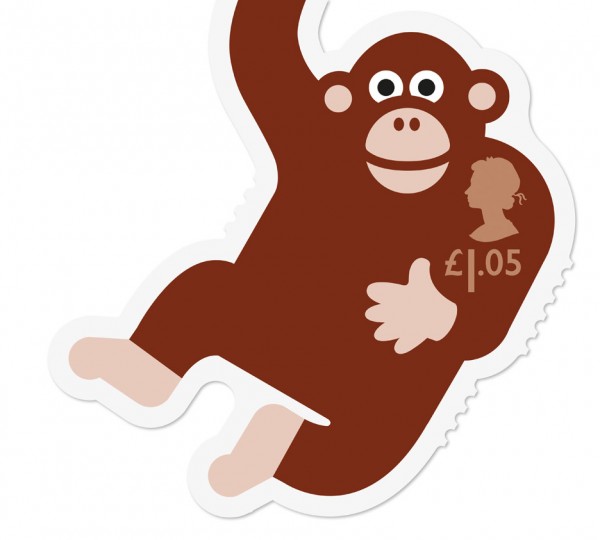 Animail stamp range for the Royal Mail designed by Osbourne Ross