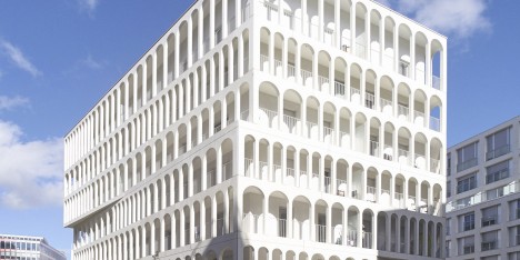 Photograph by Julien Lanoo of Arches Boulogne by Antonini Darmon, a social housing scheme in Paris, France