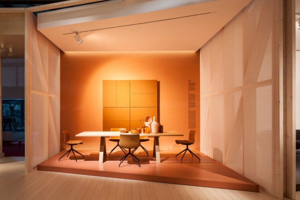 Arper furniture exhibition design for Milan Design Week 2016