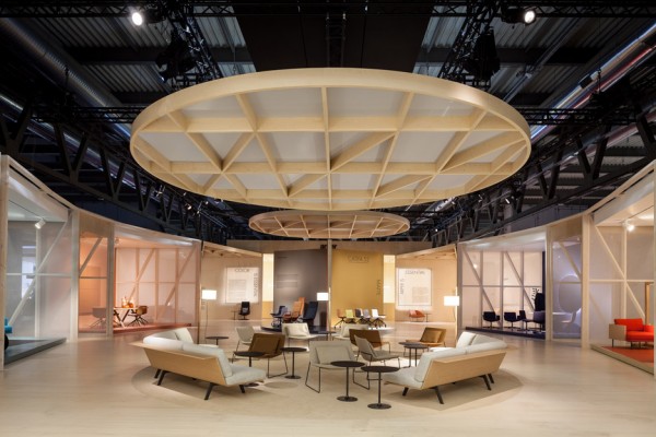 Arper furniture exhibition design for Milan Design Week 2016
