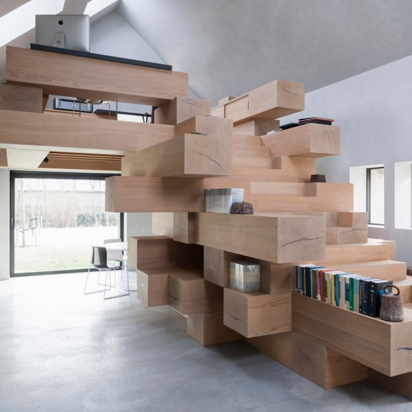 Barn conversion in West Flanders by Studio Farris
