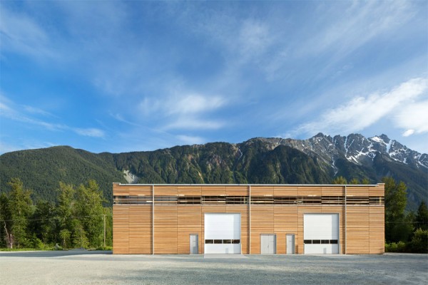 Passive House factory architecture in Pemberton, British Columbia, Canada by Hemsworth Architecture. Photograph by Ema Peter