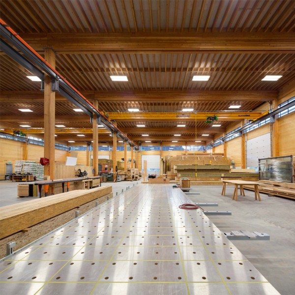Passive House factory architecture in Pemberton, British Columbia, Canada by Hemsworth Architecture. Photograph by Ema Peter