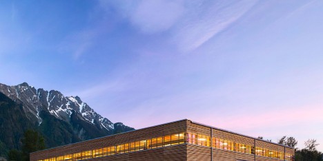 Passive House factory architecture in Pemberton, British Columbia, Canada by Hemsworth Architecture. Photograph by Ema Peter