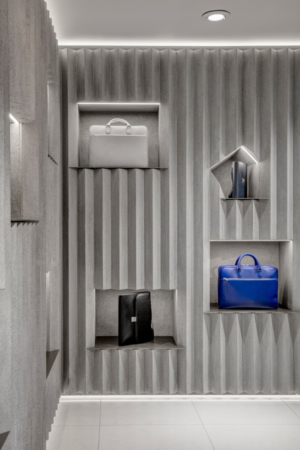 Valextra concession at Harrods by David Adjaye