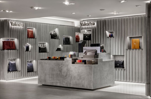 Valextra concession at Harrods by David Adjaye