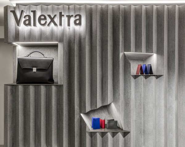 Valextra concession at Harrods by David Adjaye