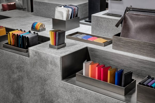 Valextra concession at Harrods by David Adjaye