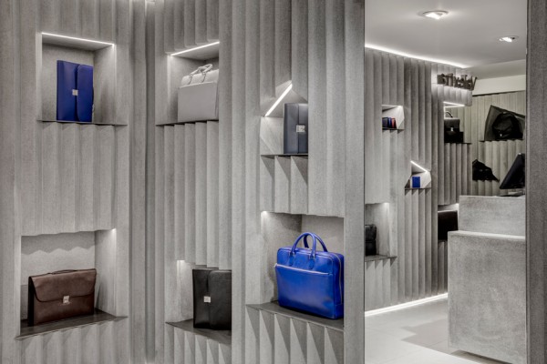 Valextra concession at Harrods by David Adjaye