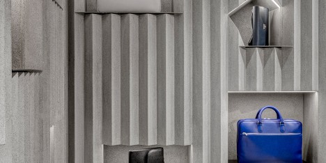 Valextra concession at Harrods by David Adjaye