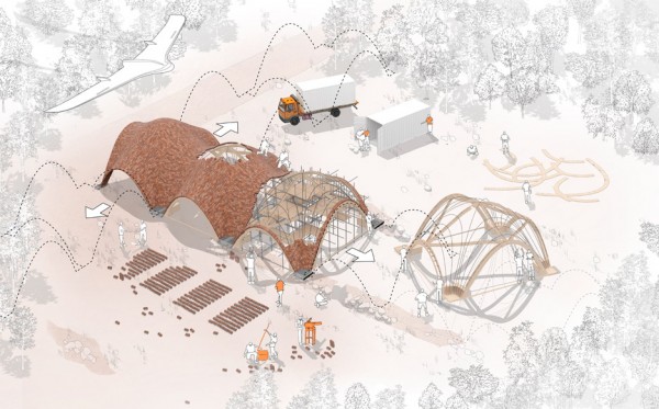 Droneport concept by Foster + Partners at the Venice Architecture Biennale 2016