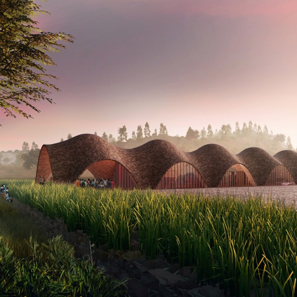 Droneport concept by Foster + Partners at the Venice Architecture Biennale 2016
