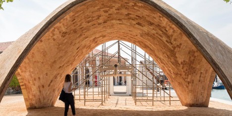 Droneport concept by Foster + Partners at the Venice Architecture Biennale 2016