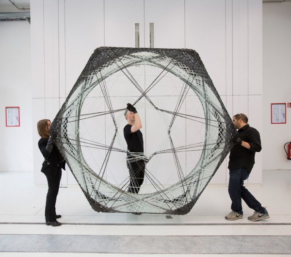 Elytra Filament Pavilion by Achim Menges for the V&A Museum is modelled on flying beetle wings