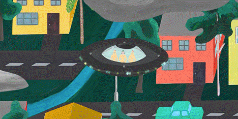 Marie Larrivé and Lucas Malbrun animate an acrylic landscape for Tropicool music video