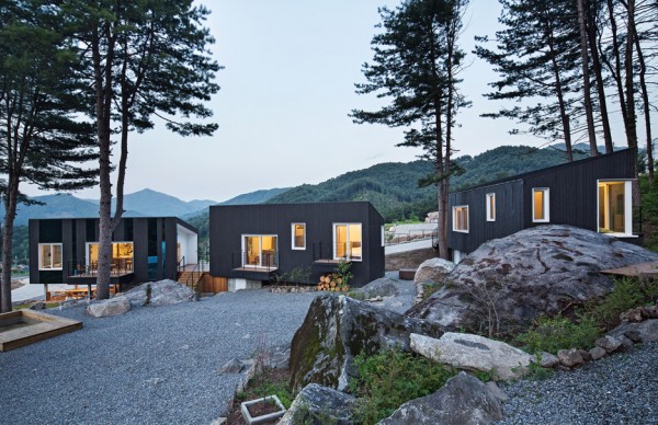 Glamping on the Rock camping facility on South Korea designed by ArchiWorkshop