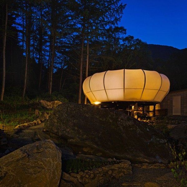 Glamping on the Rock camping facility on South Korea designed by ArchiWorkshop