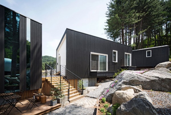 Glamping on the Rock camping facility on South Korea designed by ArchiWorkshop